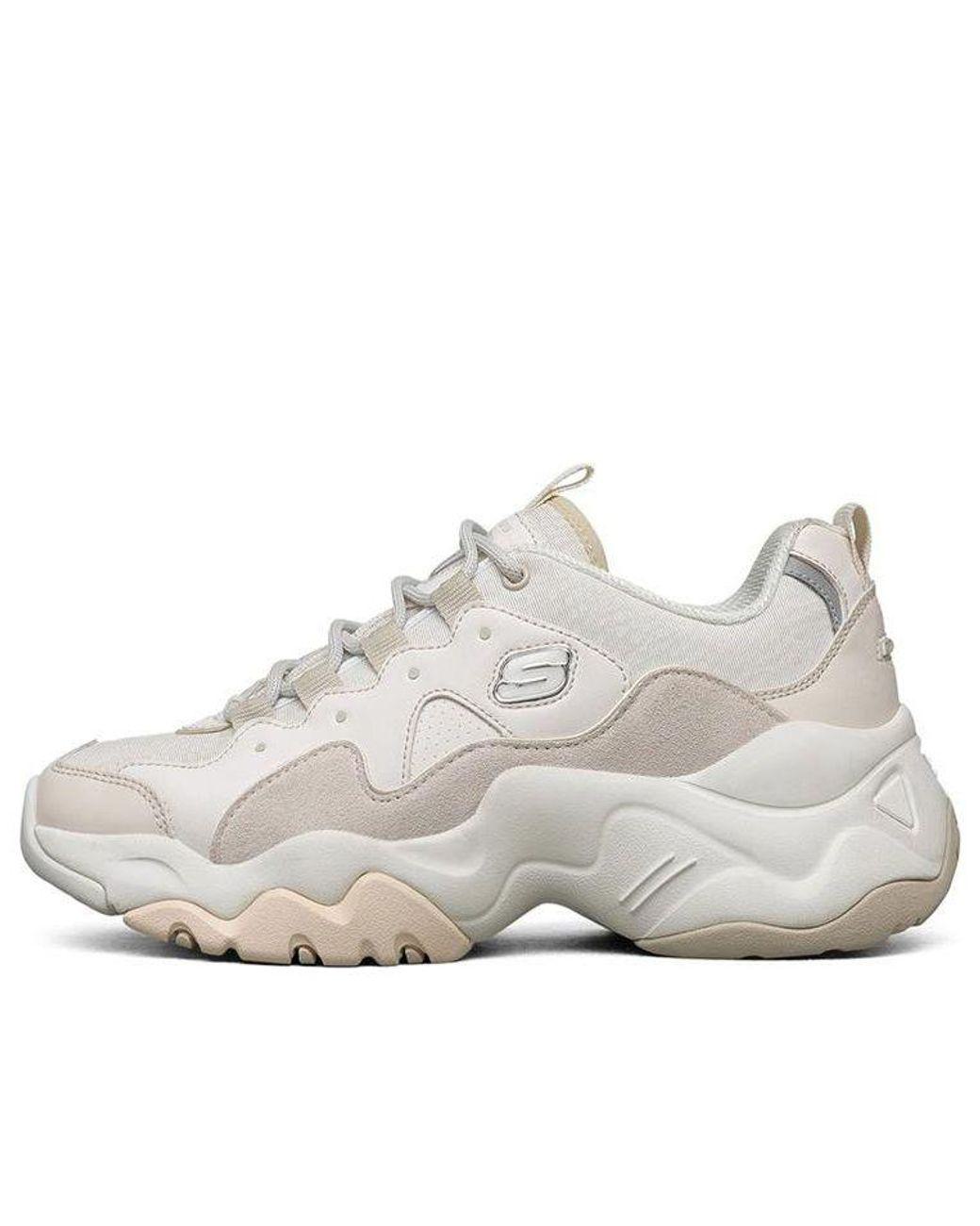 Women's White (Wmns) D'Lites 3.0 Low Chunky Shoes