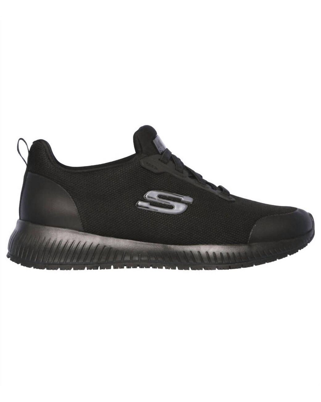 Women's Black Work Squard Sr Shoes
