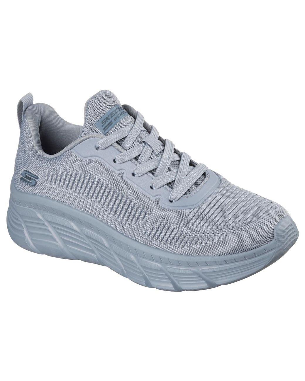 Women's Blue Bobs Sport B Flex Hi Casual Wedge Sneakers From Finish Line