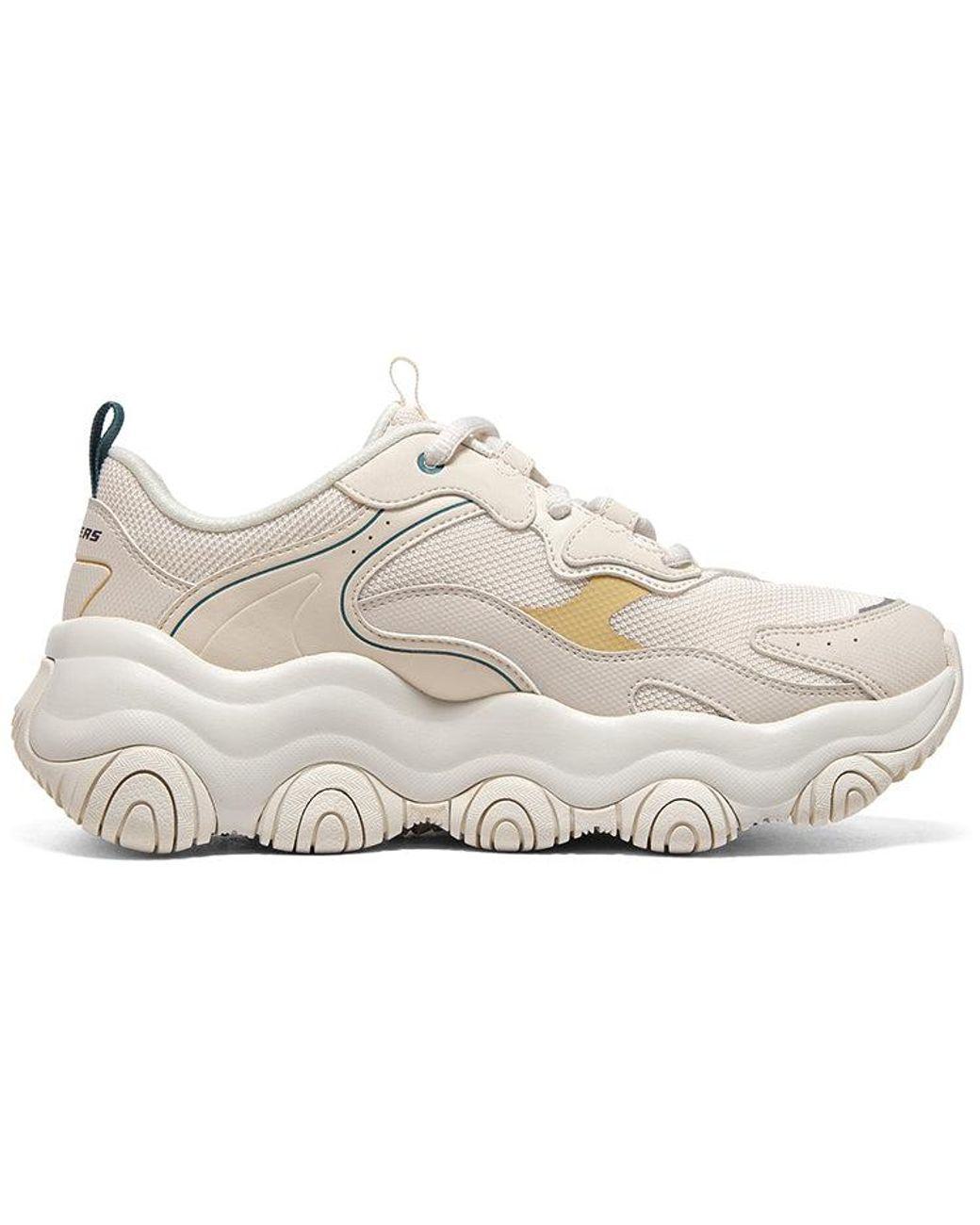 Women's White (Wmns) Old School Running Shoes D'Lites