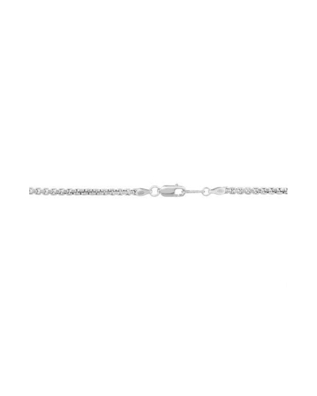 Men's White Sterling Onyx Lock Pendant Necklace