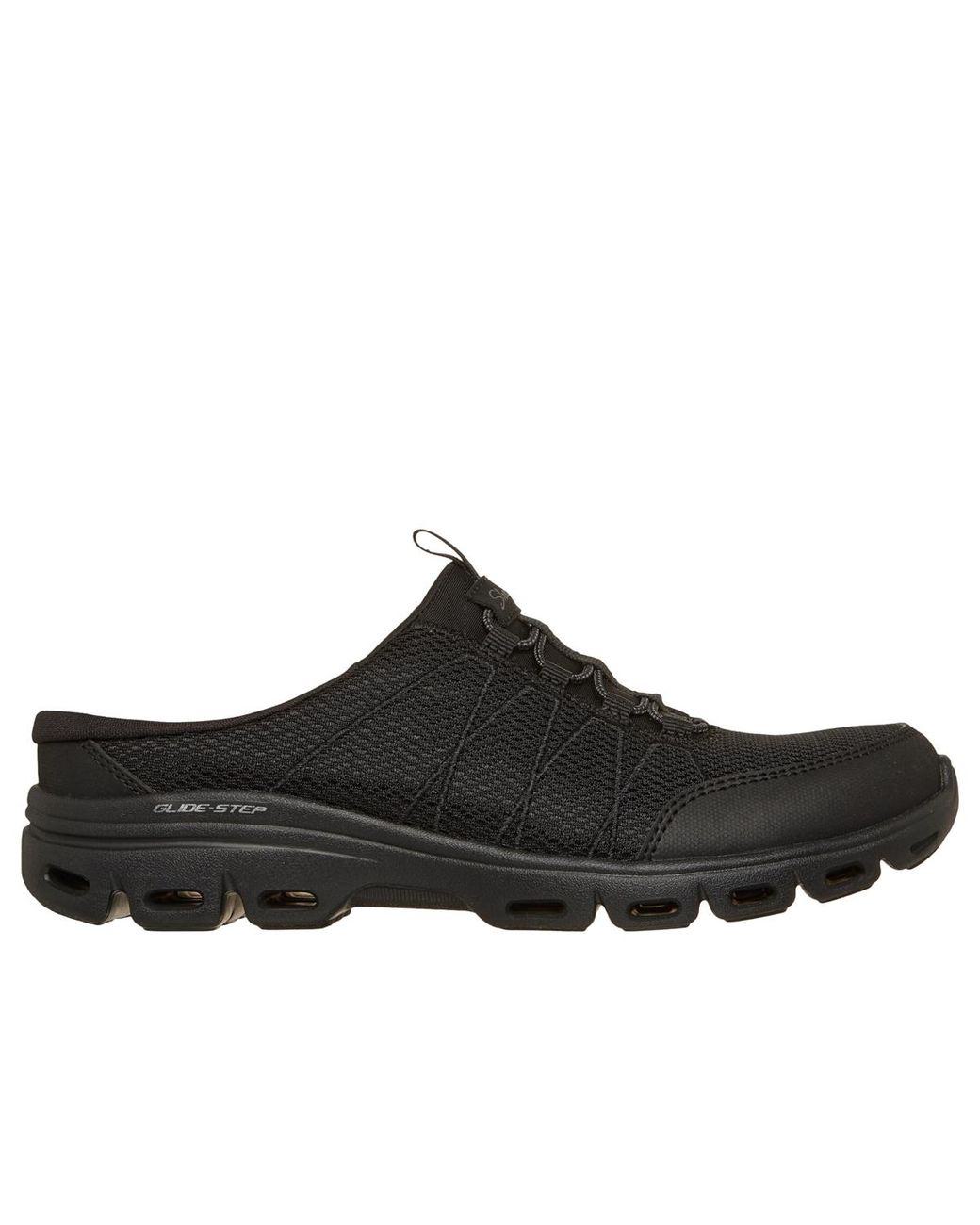 Women's Black Work Relaxed Fit: Glide-step Comfort Casual Sneakers From Finish Line