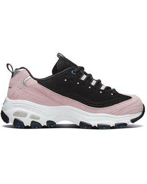 Skechers (Wmns) D'Lites 1.0 Sports Shoes - Black