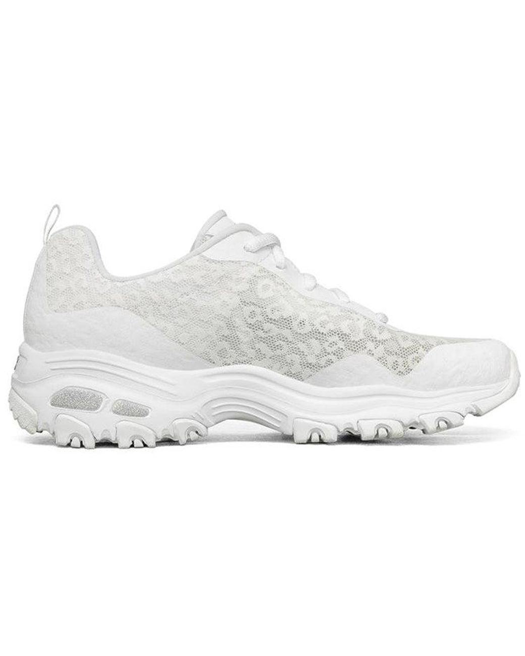 Women's White (Wmns) D'Lites 1.0 Fashion Low Chunky Shoes