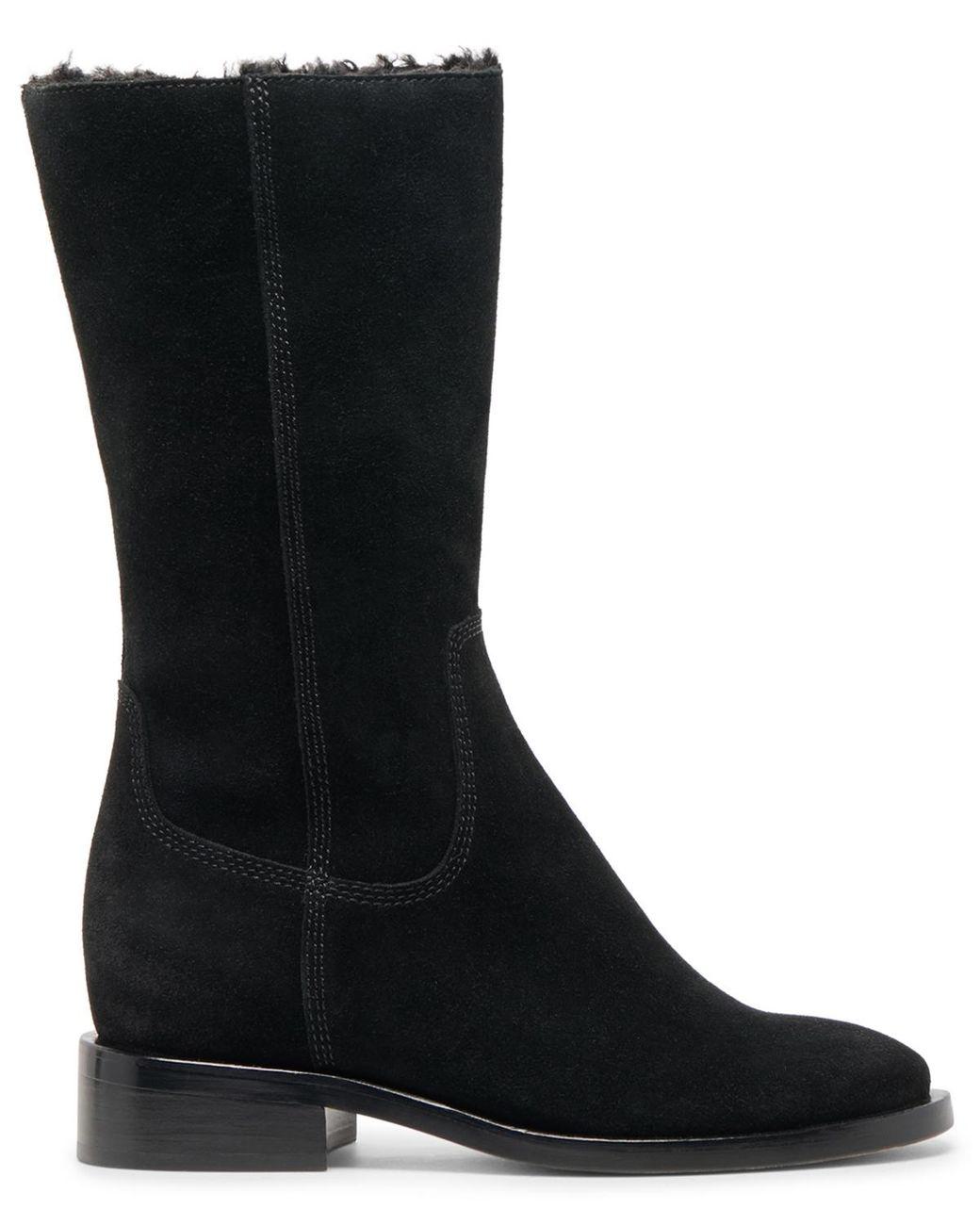 Women's Black Kedra H2o Slip On Cozy Tall Cold Weather Boots