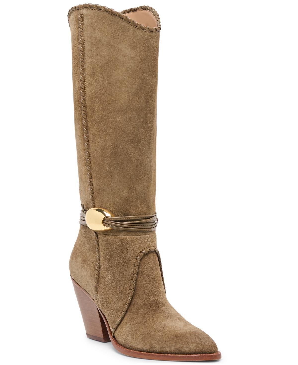 Dolce Vita Jody Whipstitch Tall Heeled Western Boots