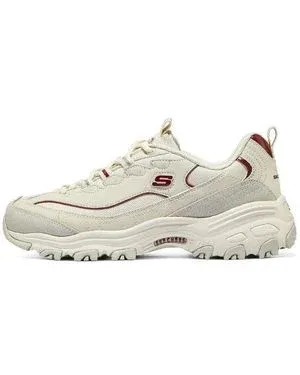 Skechers (Wmns) Dlites 1.0 Burgundy' - White
