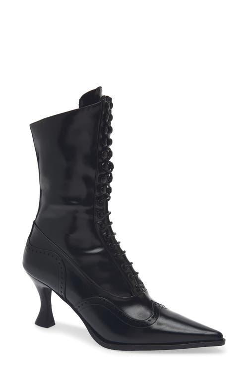 Jeffrey Campbell Pollitt Pointed Toe Lace-Up Wingtip Boot