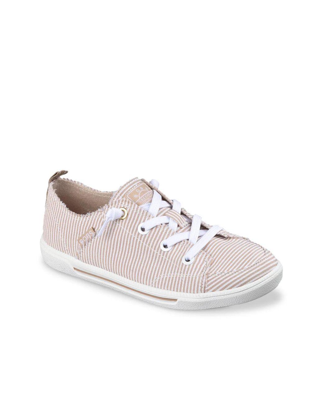 Women's White Bobs B Cute 2.0 Sea Stripes Slipon Sneaker