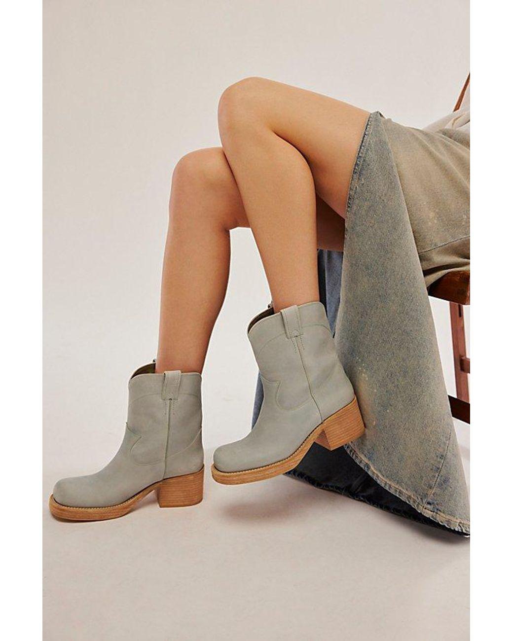 Women's Blue Sleepy Cowboy Ankle Boots