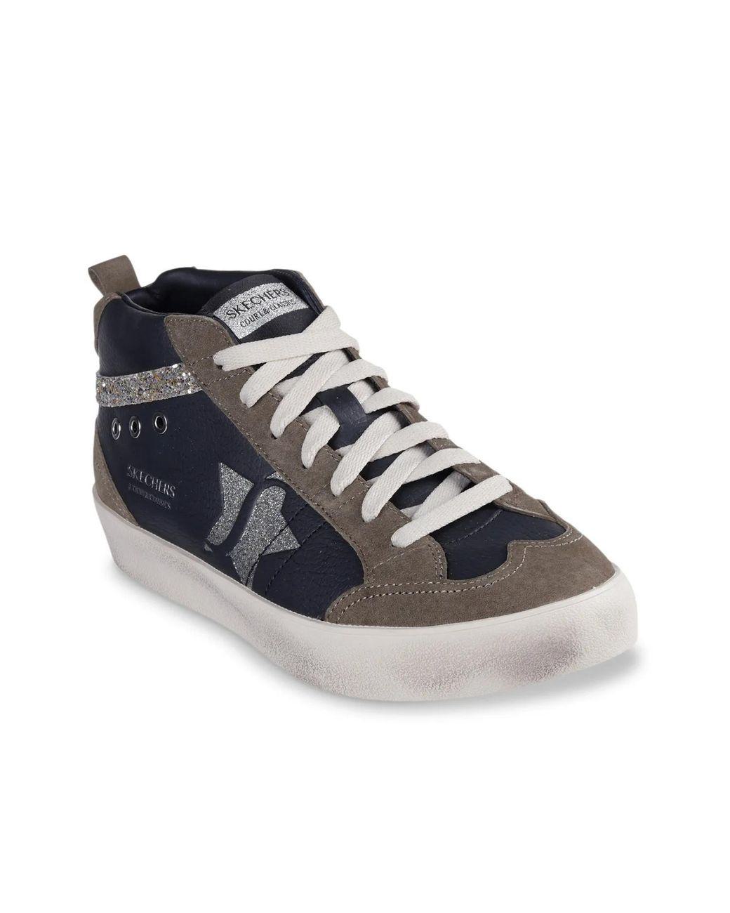 Women's Black Strand Star Radiant Rebel Midtop Sneaker