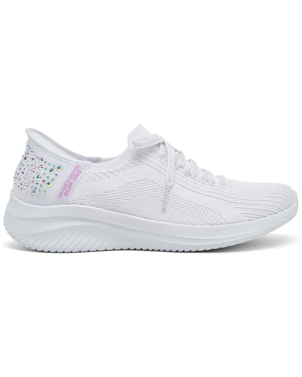 Women's White Slip-ins: Ultra Flex 3.0