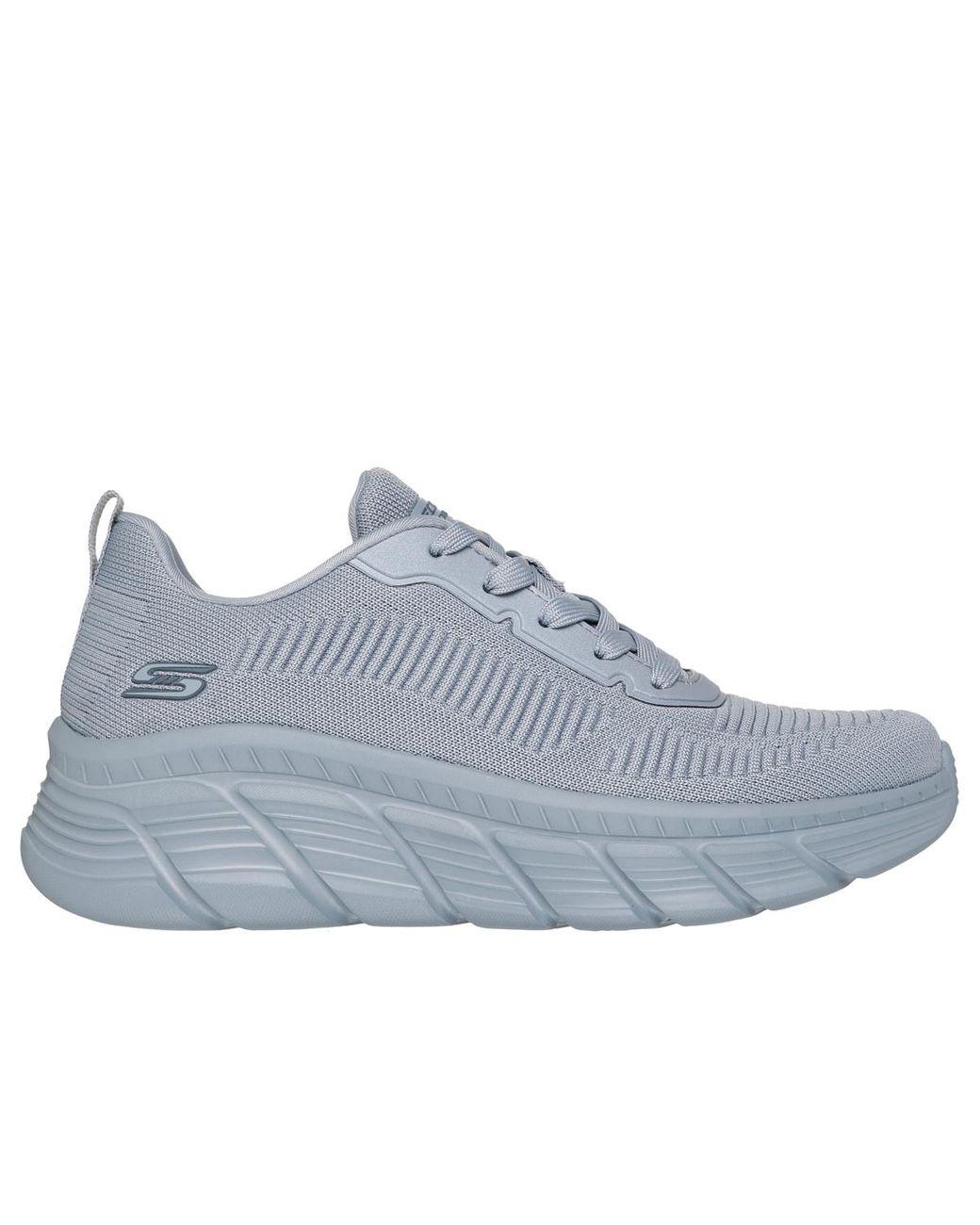 Women's Blue Bobs Sport B Flex Hi Casual Wedge Sneakers From Finish Line