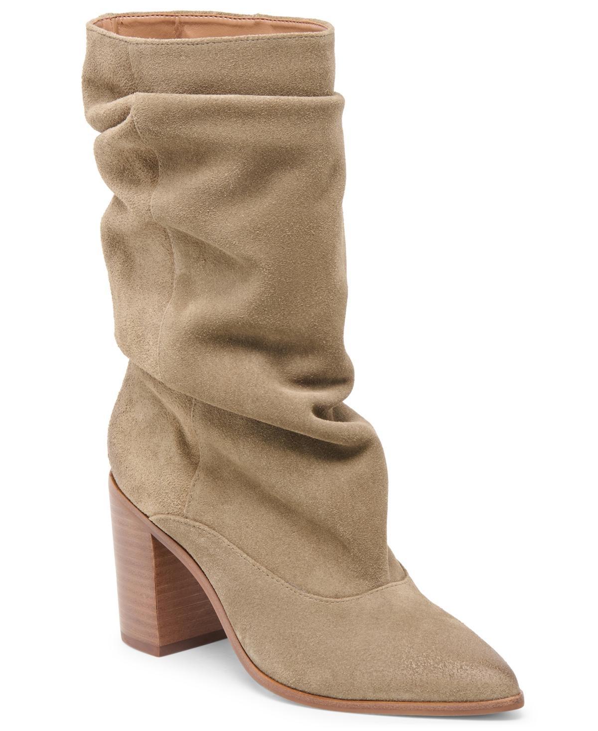 Dolce Vita Talina Schrunchy Block Heel Boots