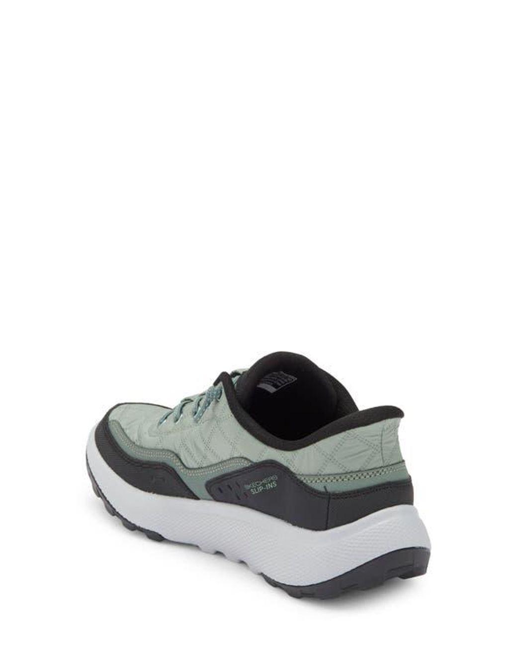 Women's White Slip-Ins Relaxed Fit Sneaker