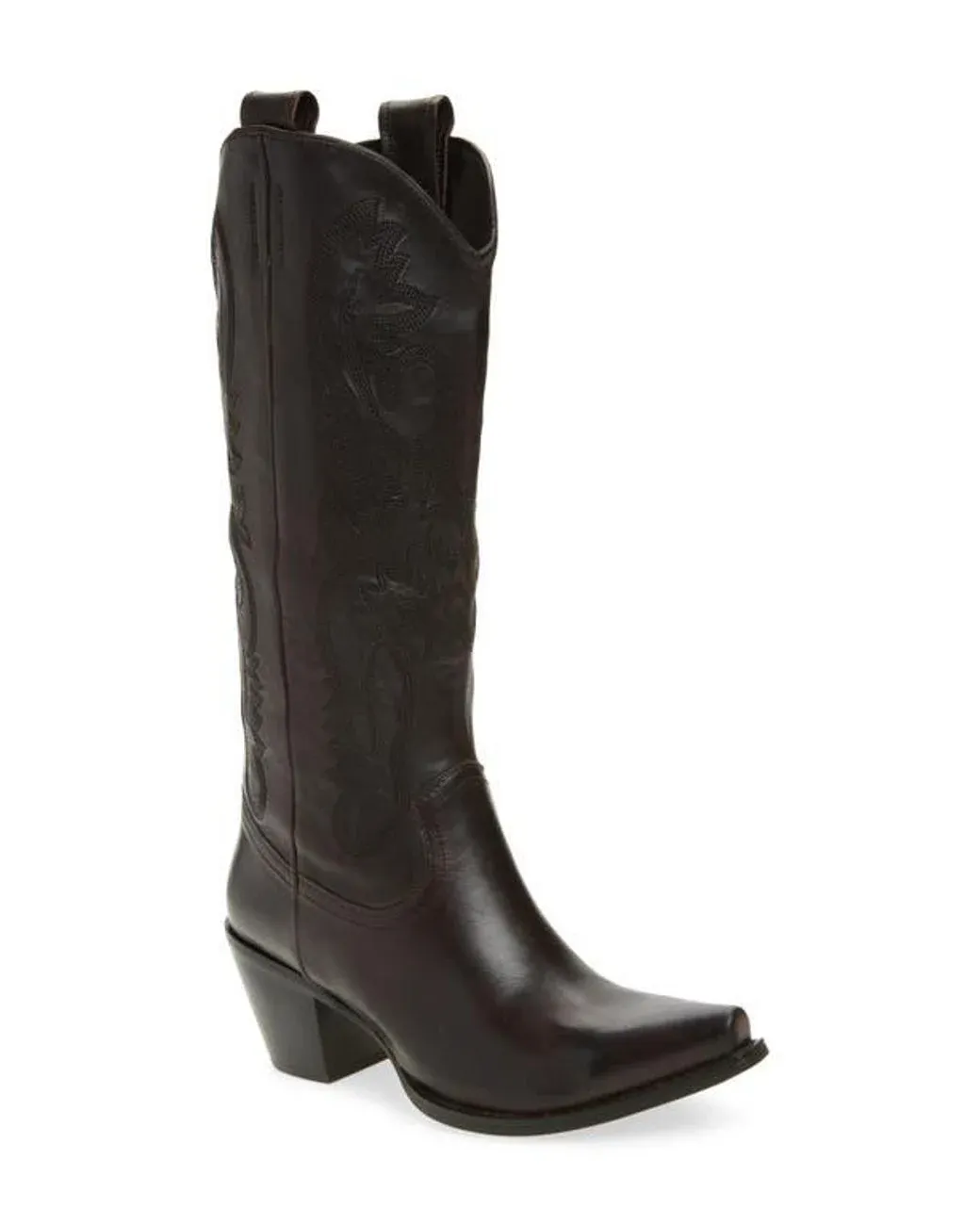 Women's Black Rancher Knee High Western Boot