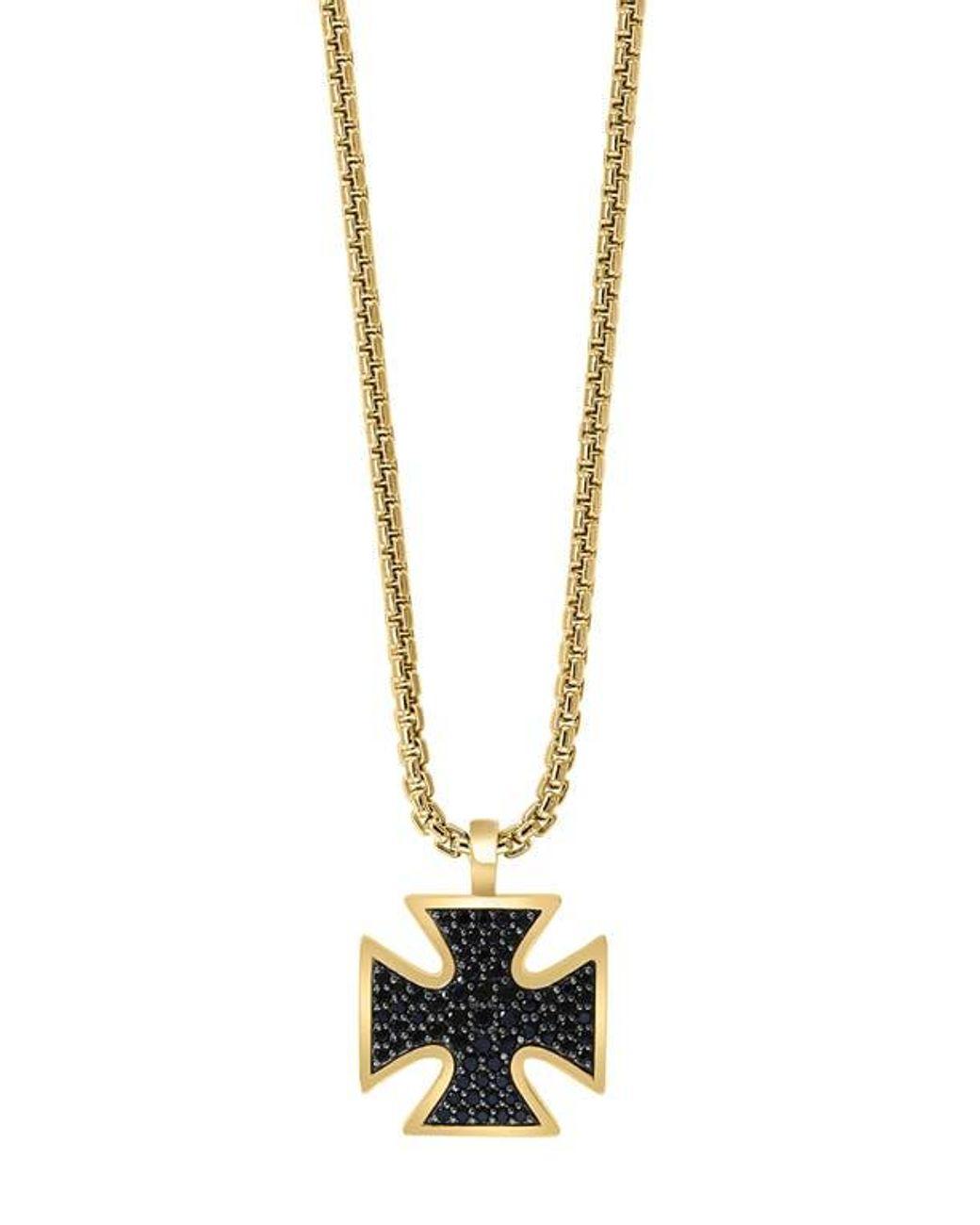 Men's Metallic Spinel Pendant Necklace