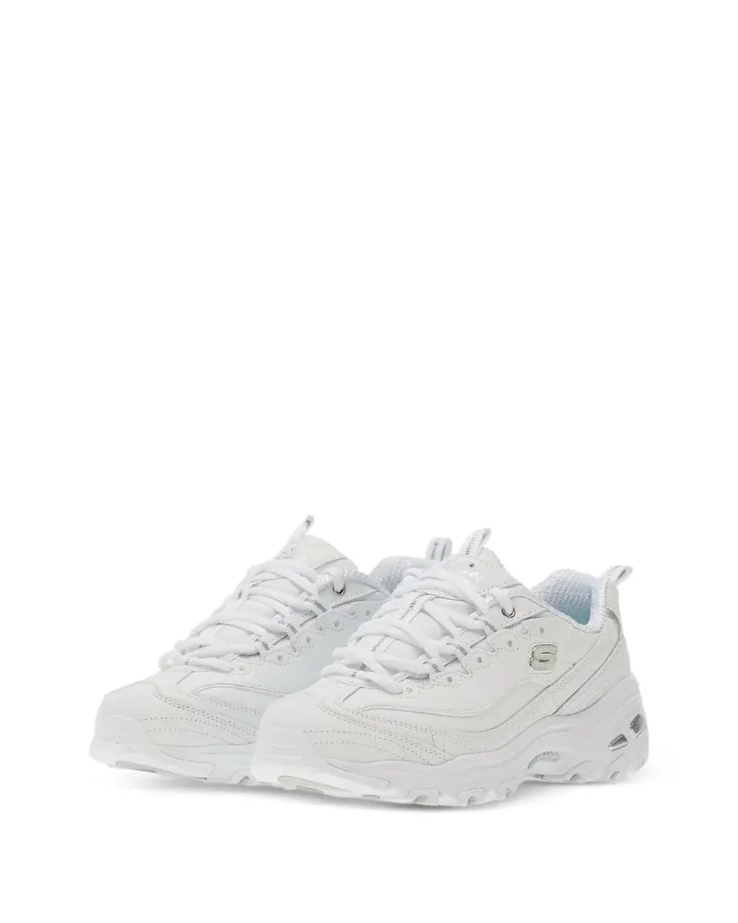 Women's White D'Lites Lace-Up Sneakers