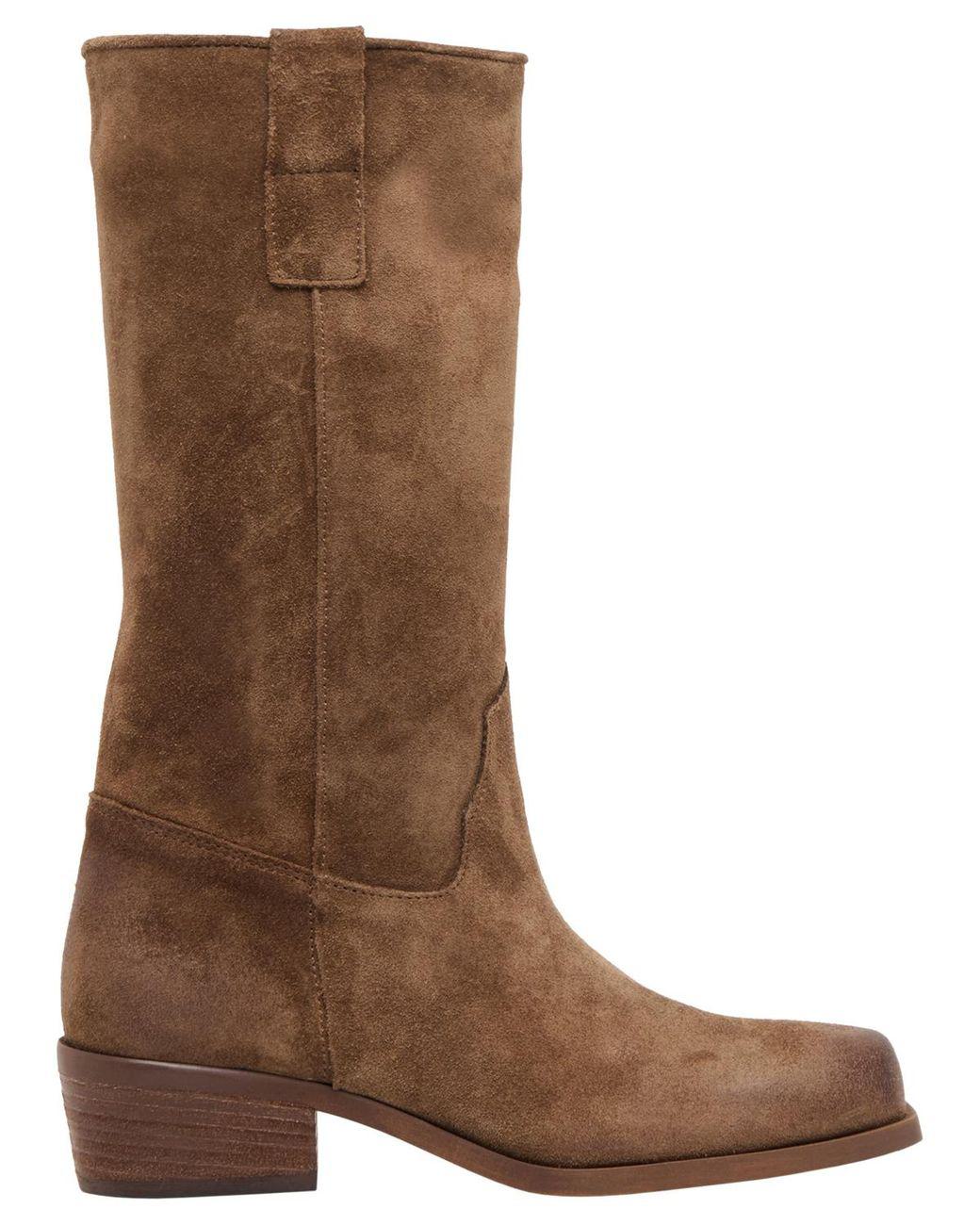 Women's Brown Romie Engineer Square Toe Boots
