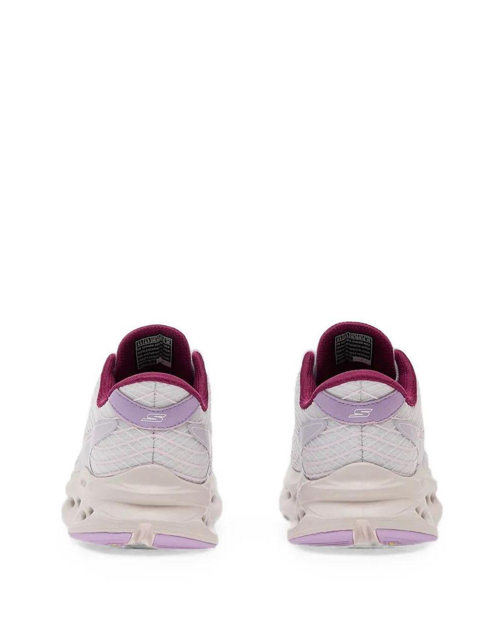 Women's White Mesh-Texture Slip-Ins Sneakers
