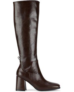 Jeffrey Campbell Hotlava Knee-high Block-heel Boots - Brown