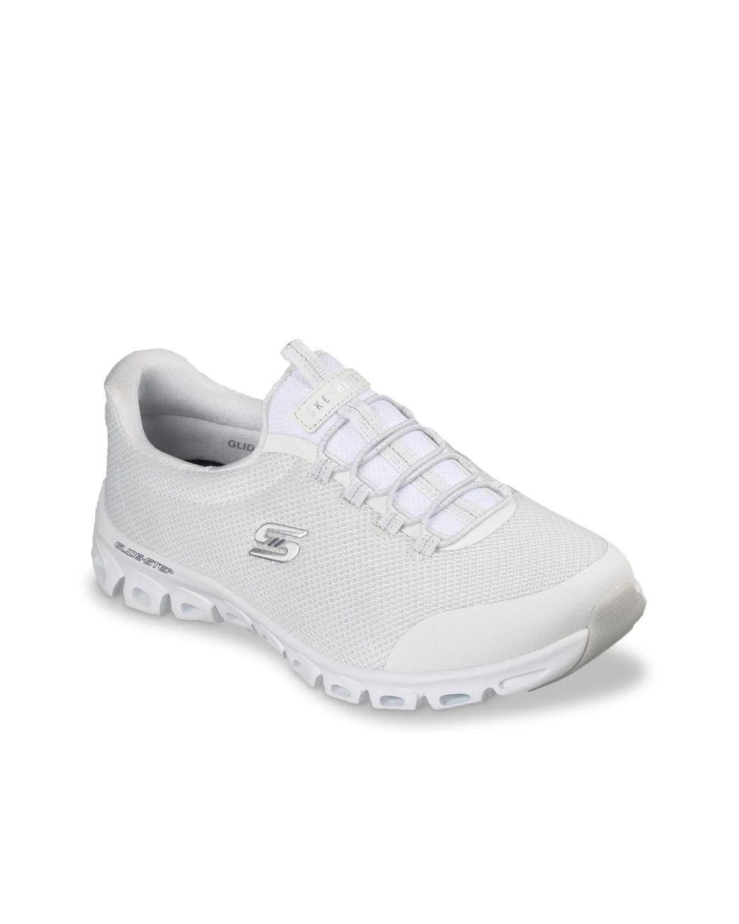 Women's White Glidestep Glistened Sneaker