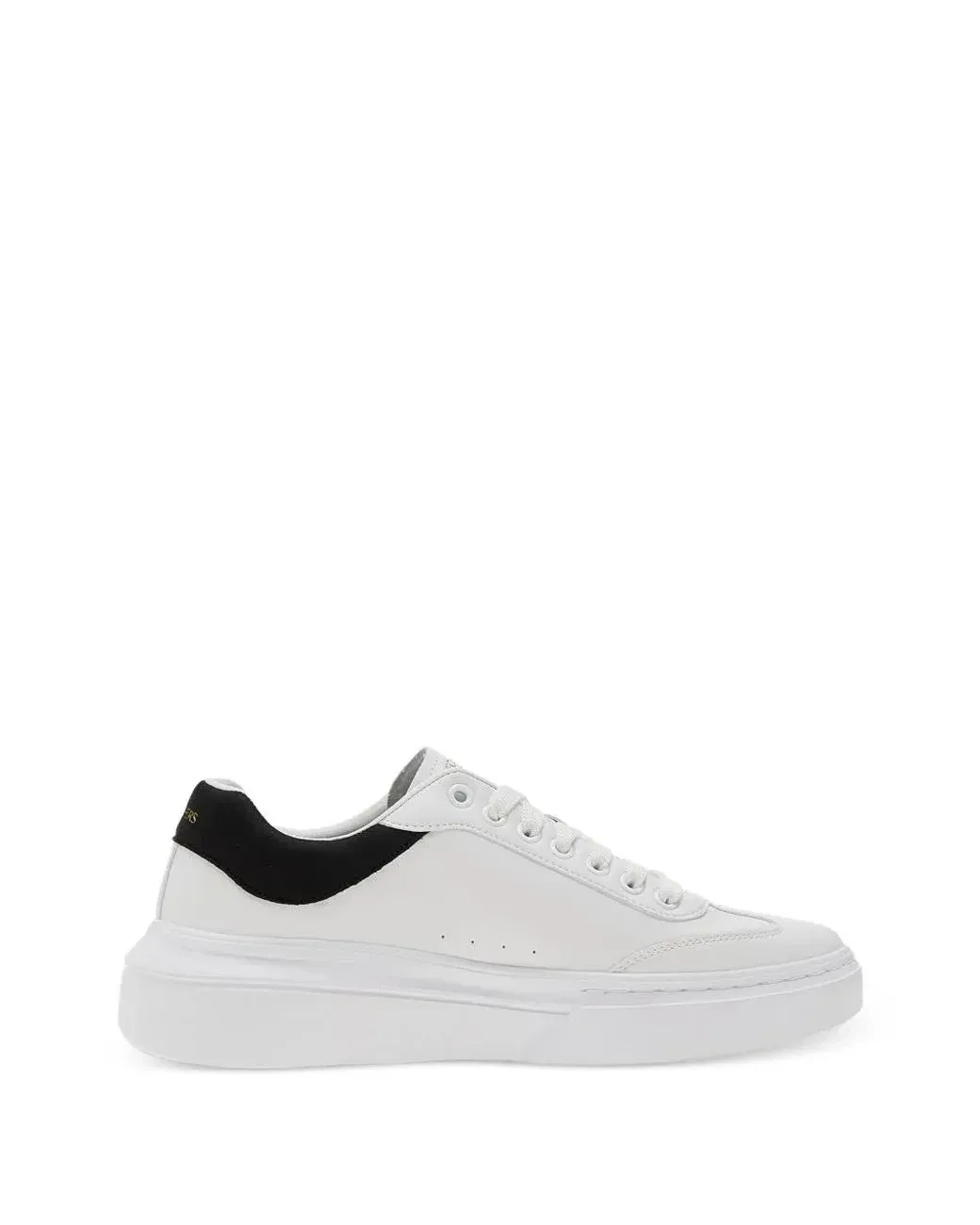 Women's White Paneled Logo-Print Sneakers