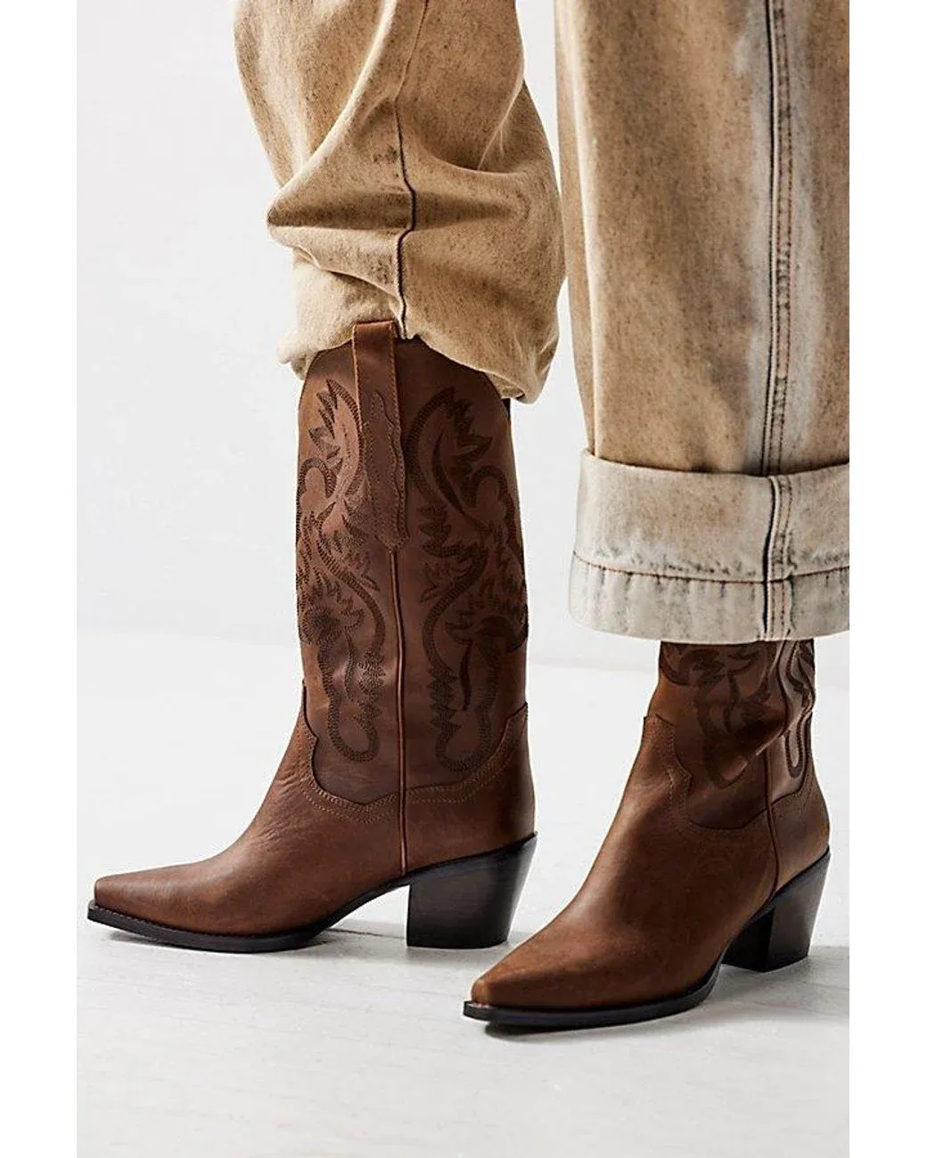 Women's Brown Dagget Western Boots
