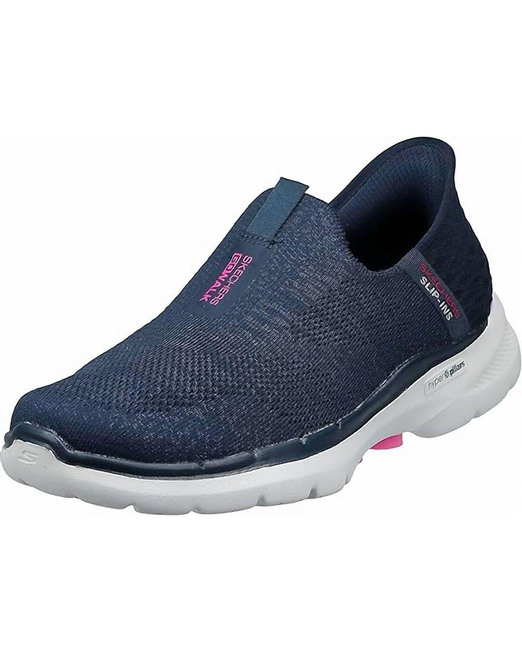 Women's Blue Go Walk 6 Slip-Ins