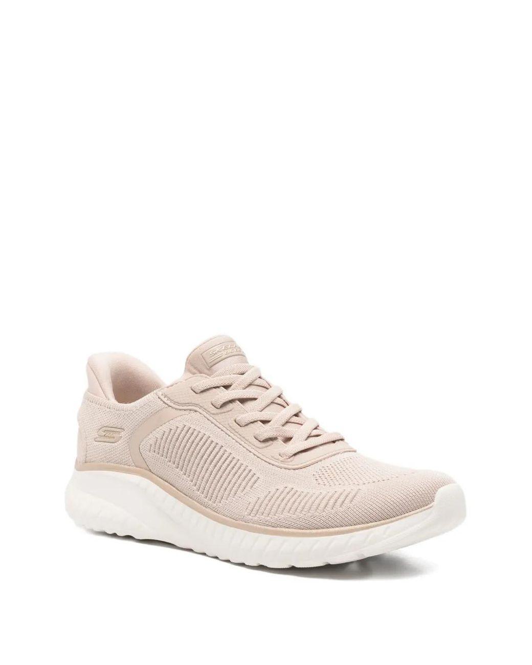 Women's White Bobs Squad Chaos Lace-Up Sneakers