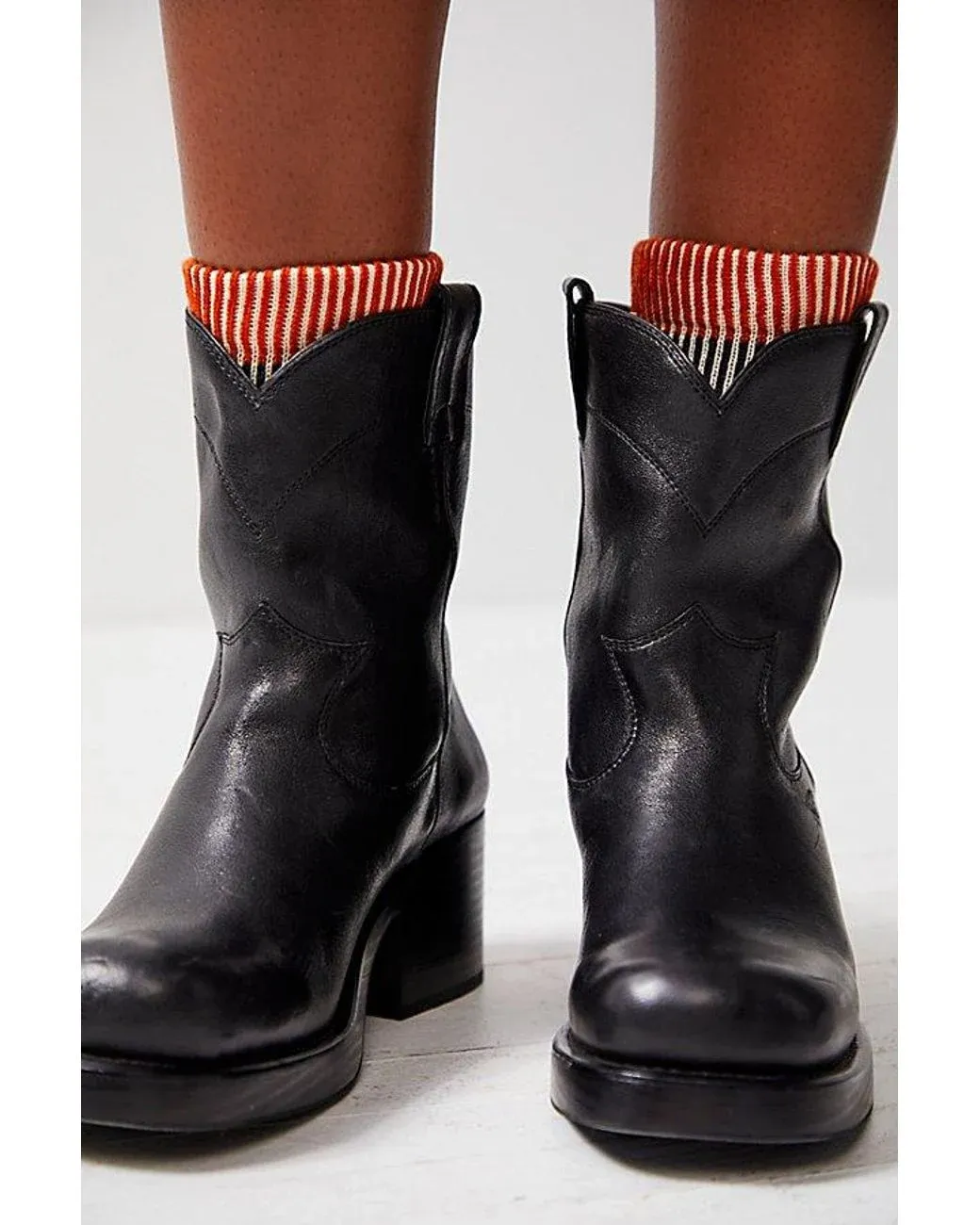 Women's Black Sleepy Cowboy Ankle Boots