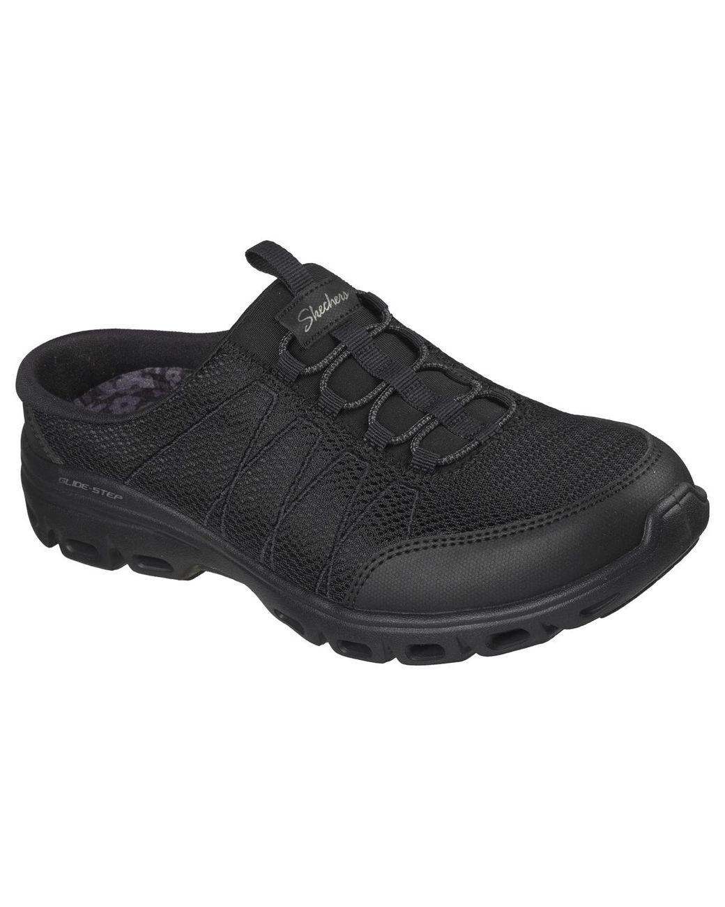 Women's Black Work Relaxed Fit: Glide-step Comfort Casual Sneakers From Finish Line