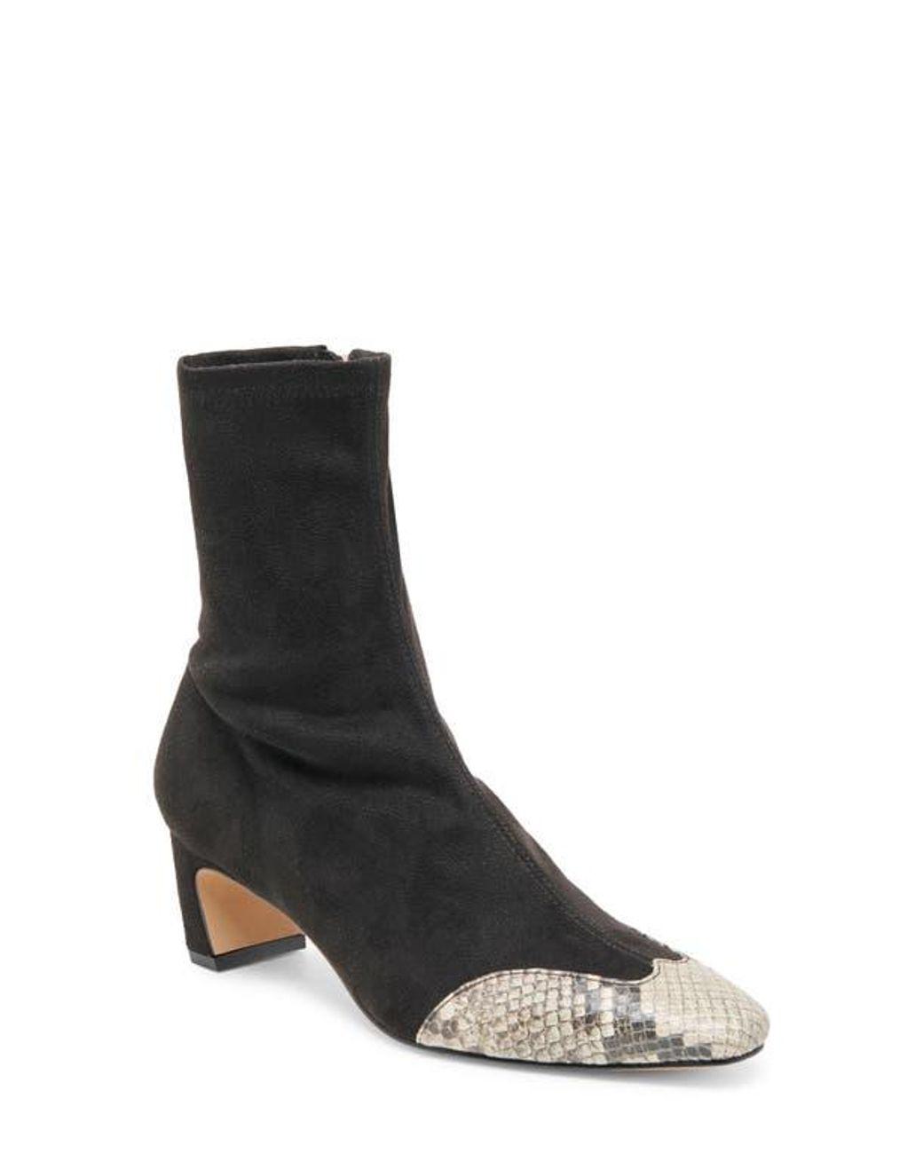 Women's Black Anika Block Heel Bootie