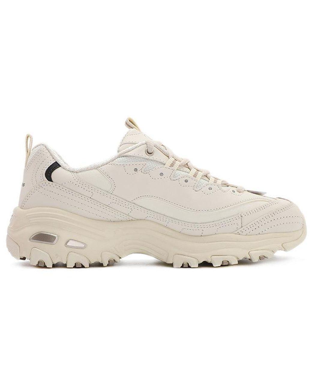Women's White (Wmns) D'Lites 1.0 Low Cut Clunky Shoes