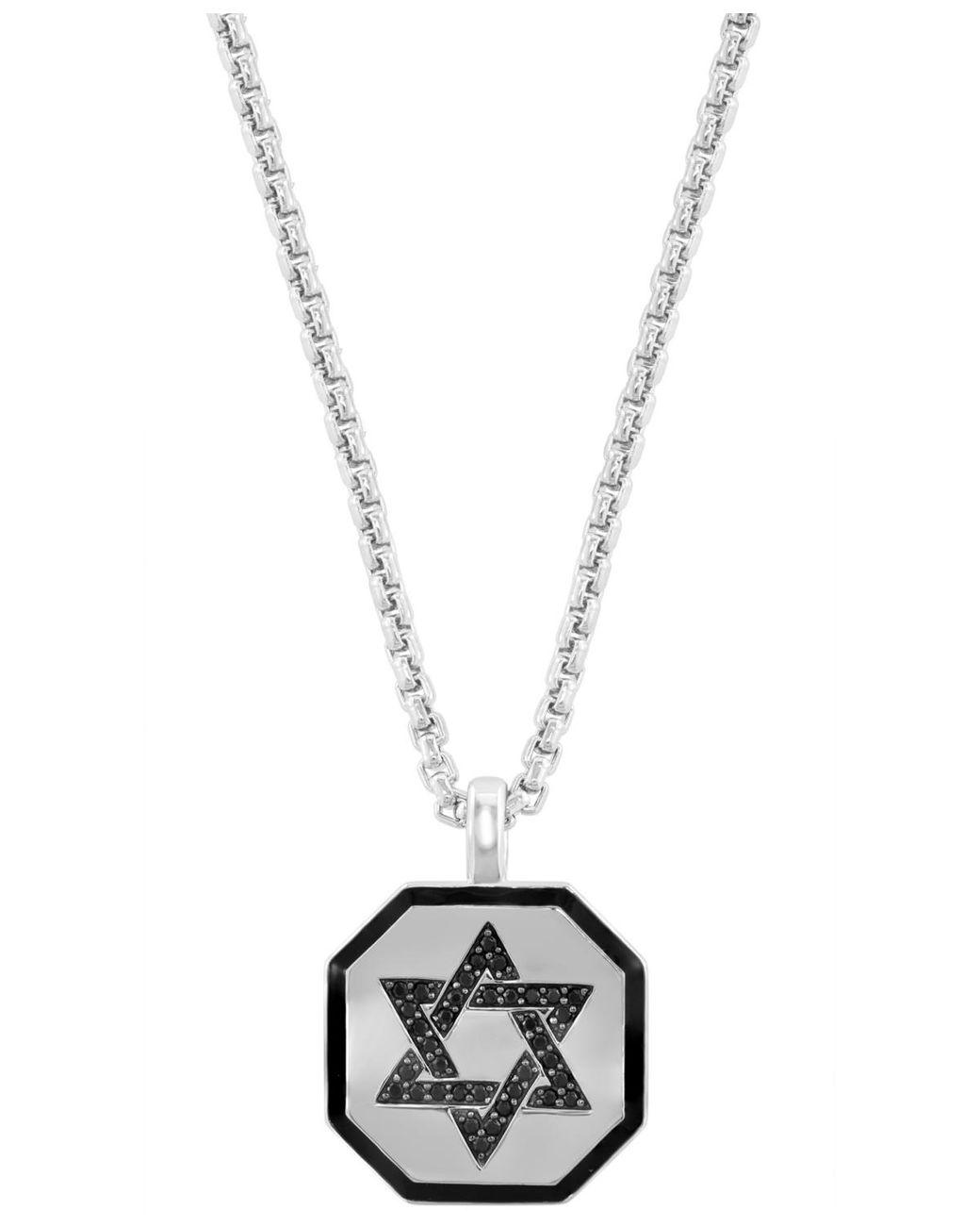 Men's Metallic Effy Black Spinel (1/6 Ct. T.w.