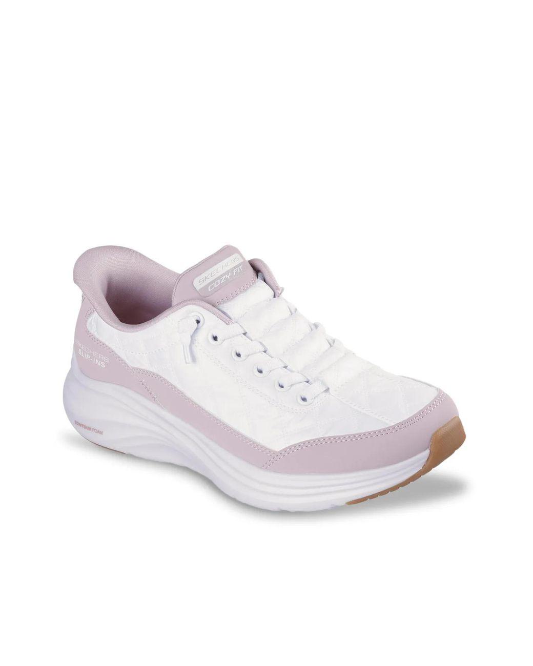 Women's White Slipins Contour Foam Cozy Fit Slipon Sneaker