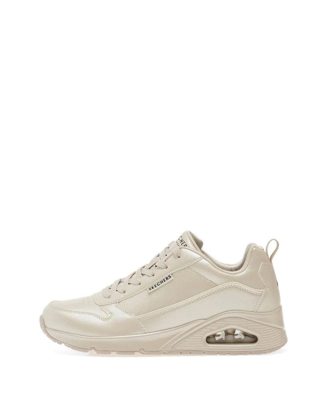 Women's White Uno Pearlescent Sneakers
