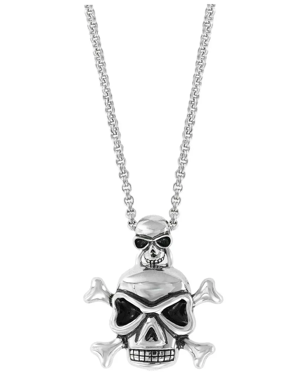 Men's White Effy Skull & Crossbones 20" Pendant Necklace
