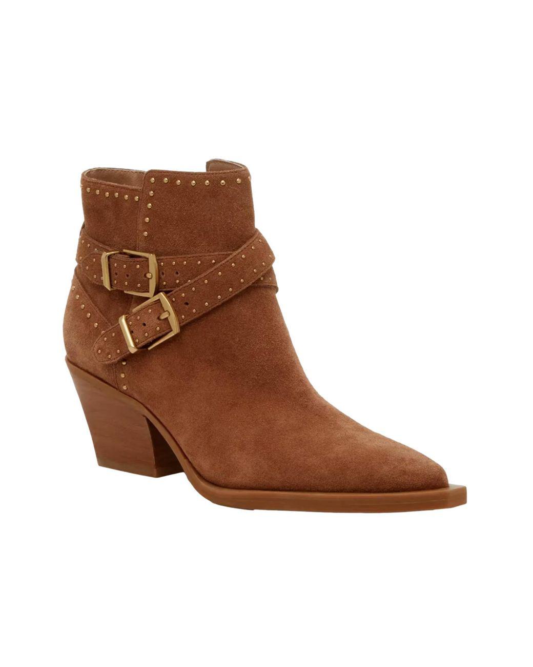 Women's Brown Roland Western Bootie Pecan Tan Roland-Brn