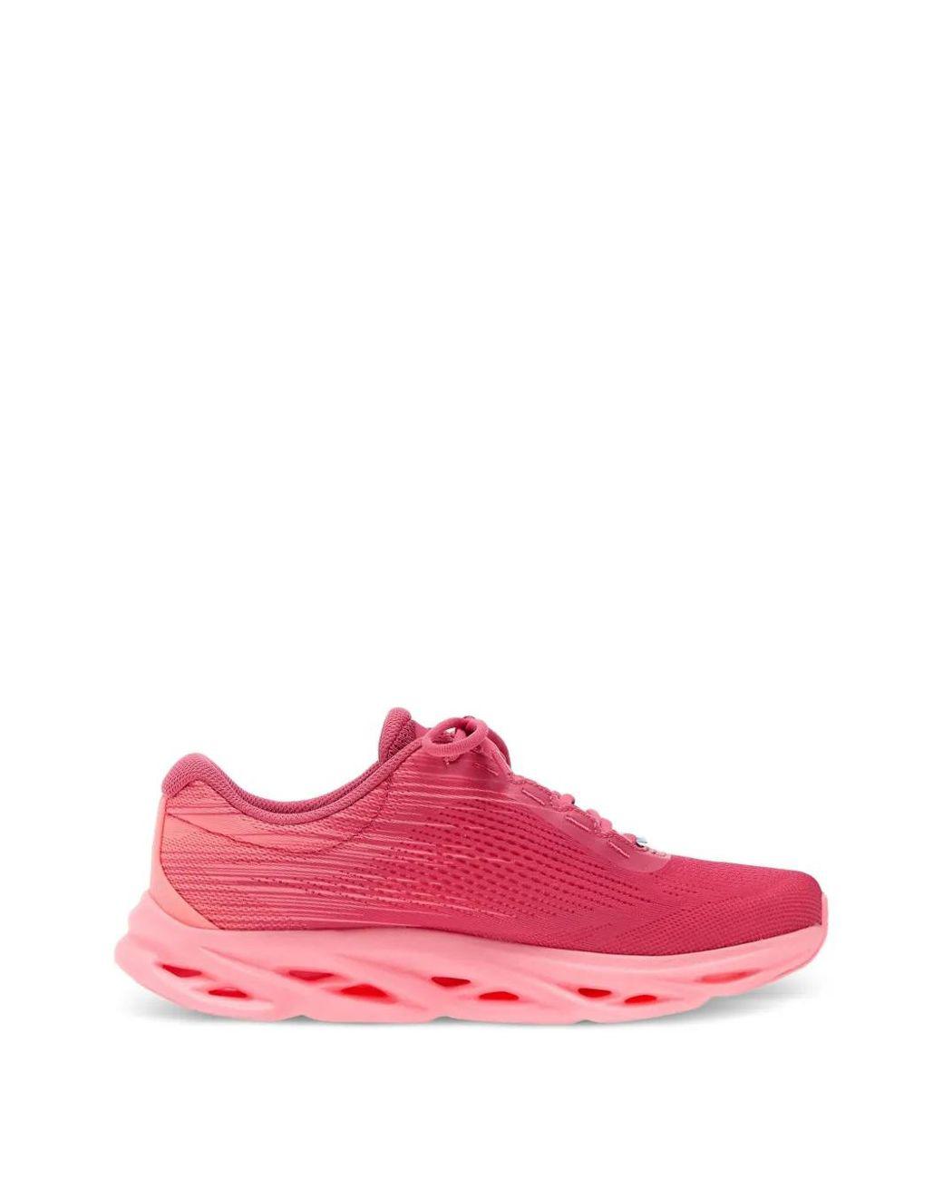 Women's Pink Go Run Swirl Tech Mesh Sneakers