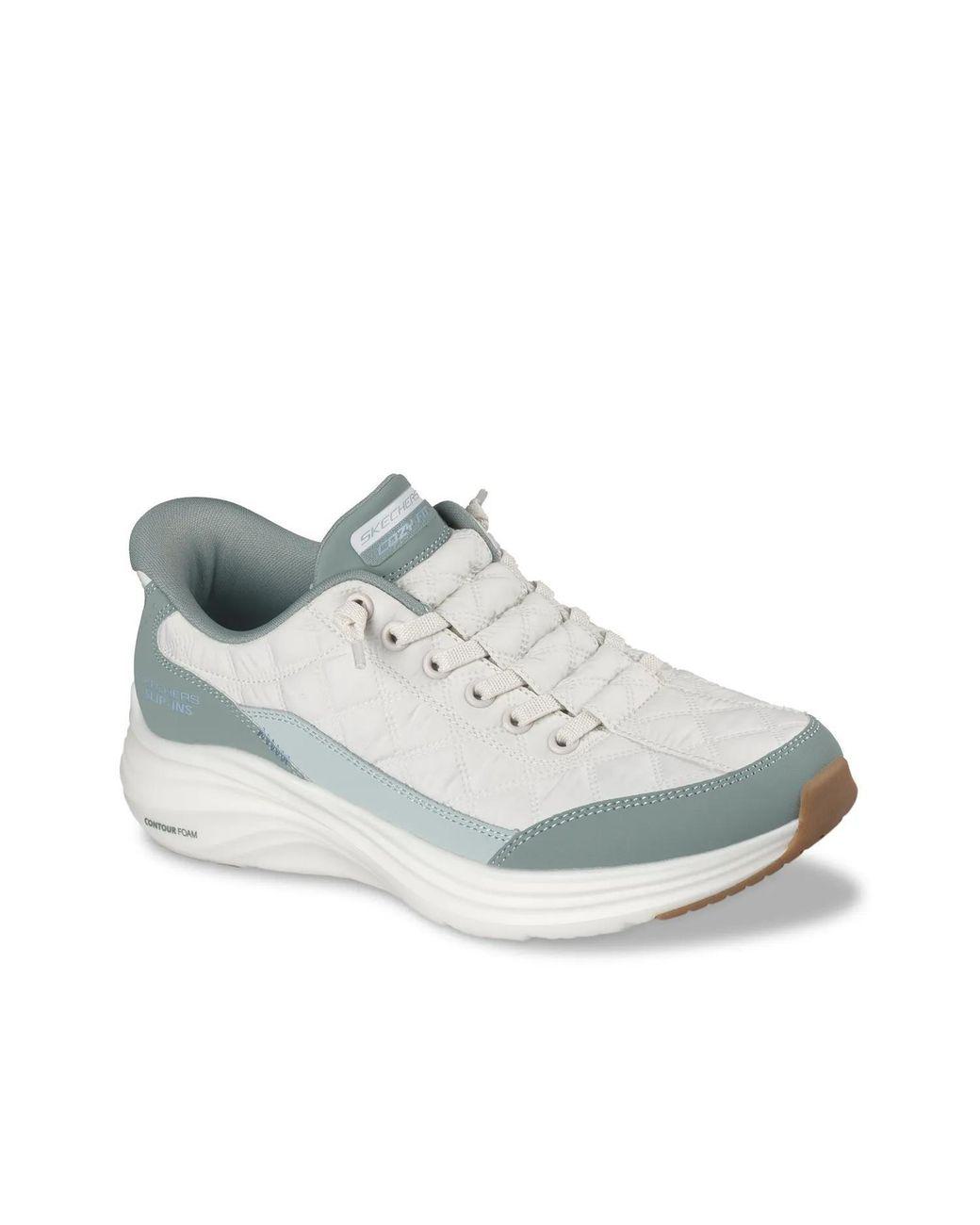 Women's White Slipins Contour Foam Cozy Fit Slipon Sneaker
