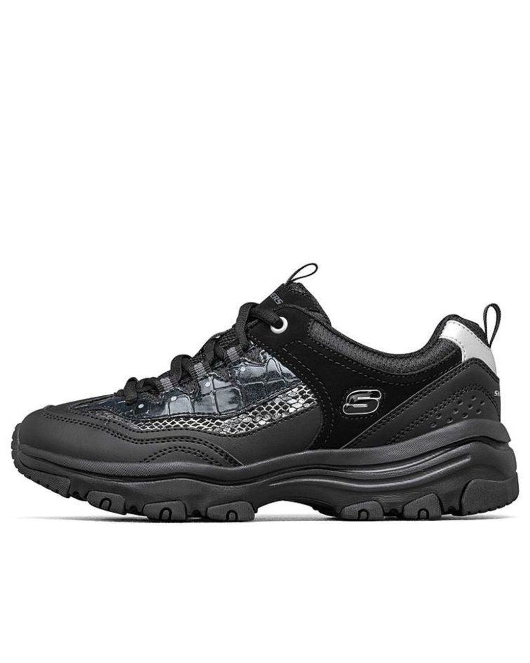 Women's Black (Wmns) D'Lites Leisure Chunky Shoes