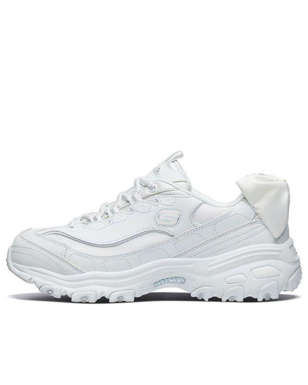 Women's White (Wmns) D Lites 1.0 Low-Top Sneakers