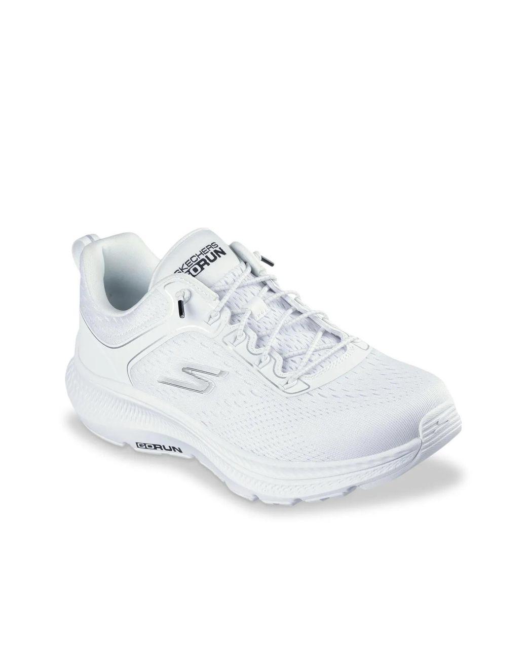 Women's White Wide Width Go Run Consistent 2.0 Zisa Slipon Sneaker