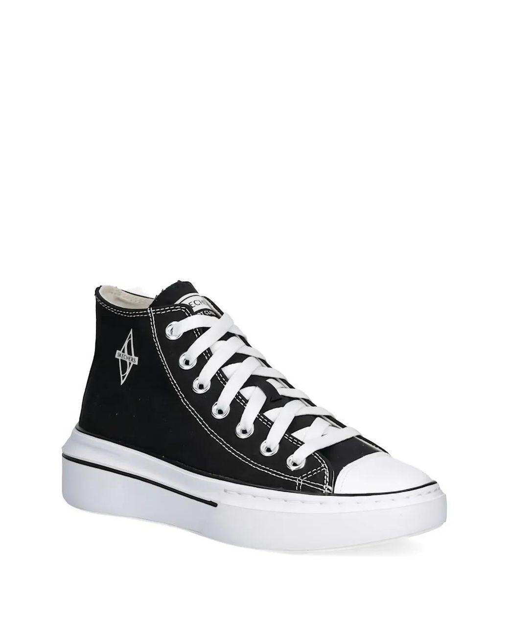 Women's Black Logo-Detail Sneakers