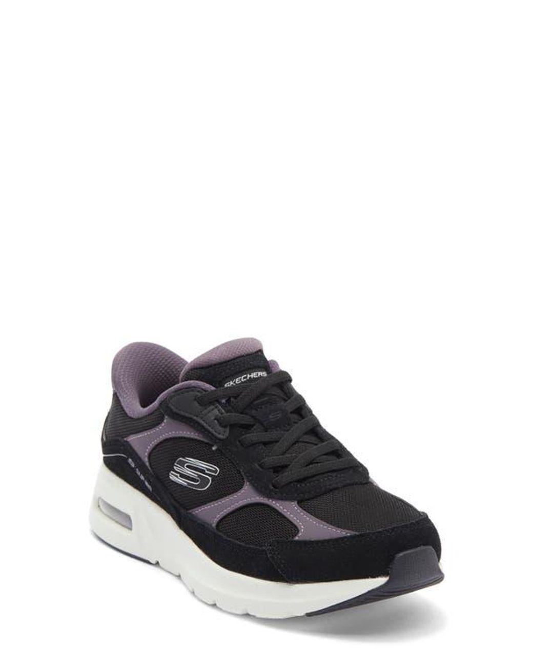 Women's Black Slip-Ins Skech-Air Slip-On Sneaker