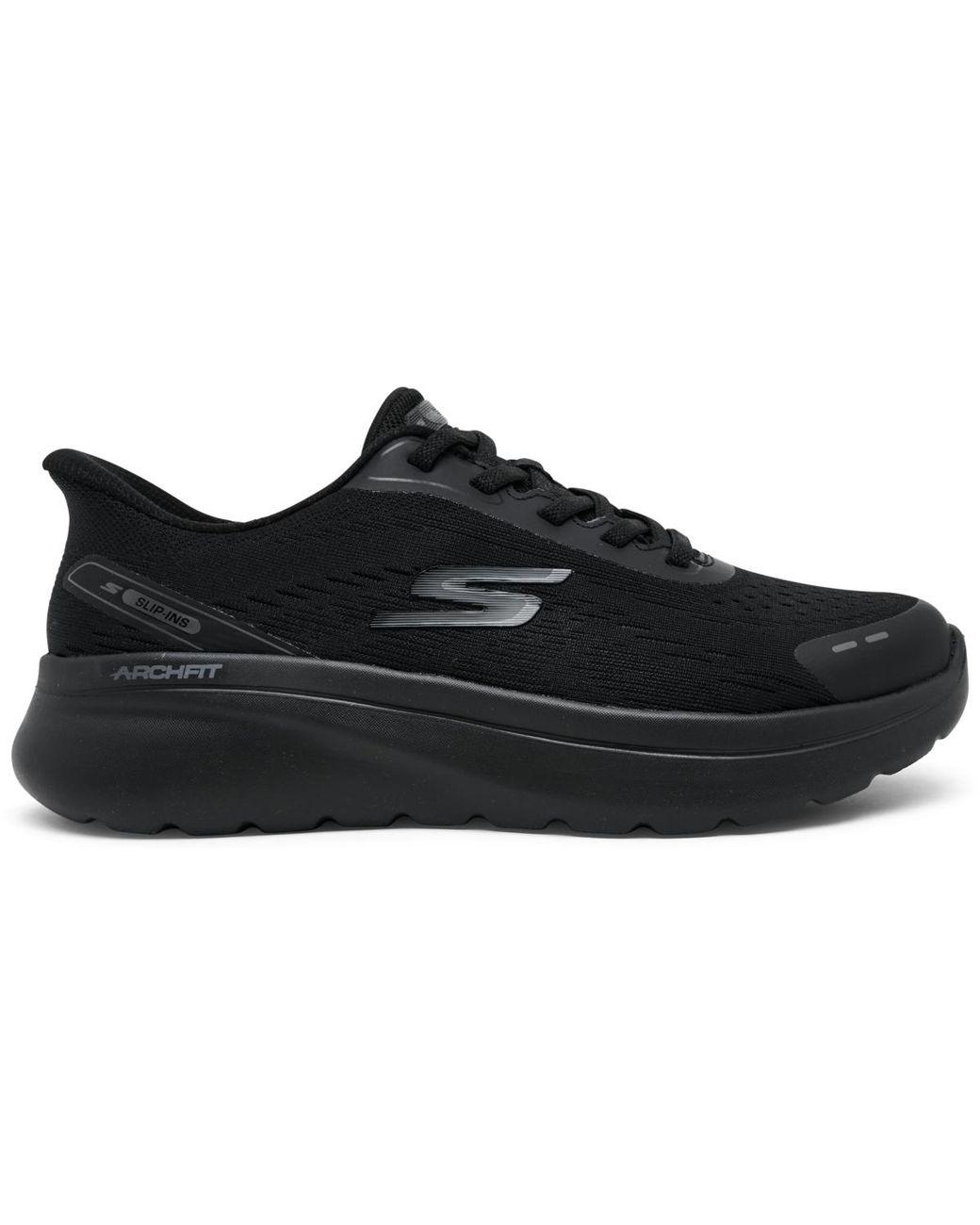 Women's Black Go Walk Arch Fit N-joy Walking Sneakers Wide Width From Finish Line