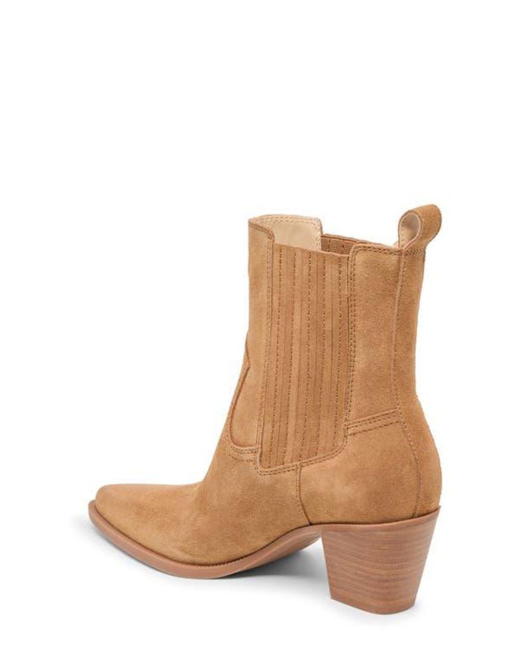 Women's Brown Slim Pointed Toe Bootie