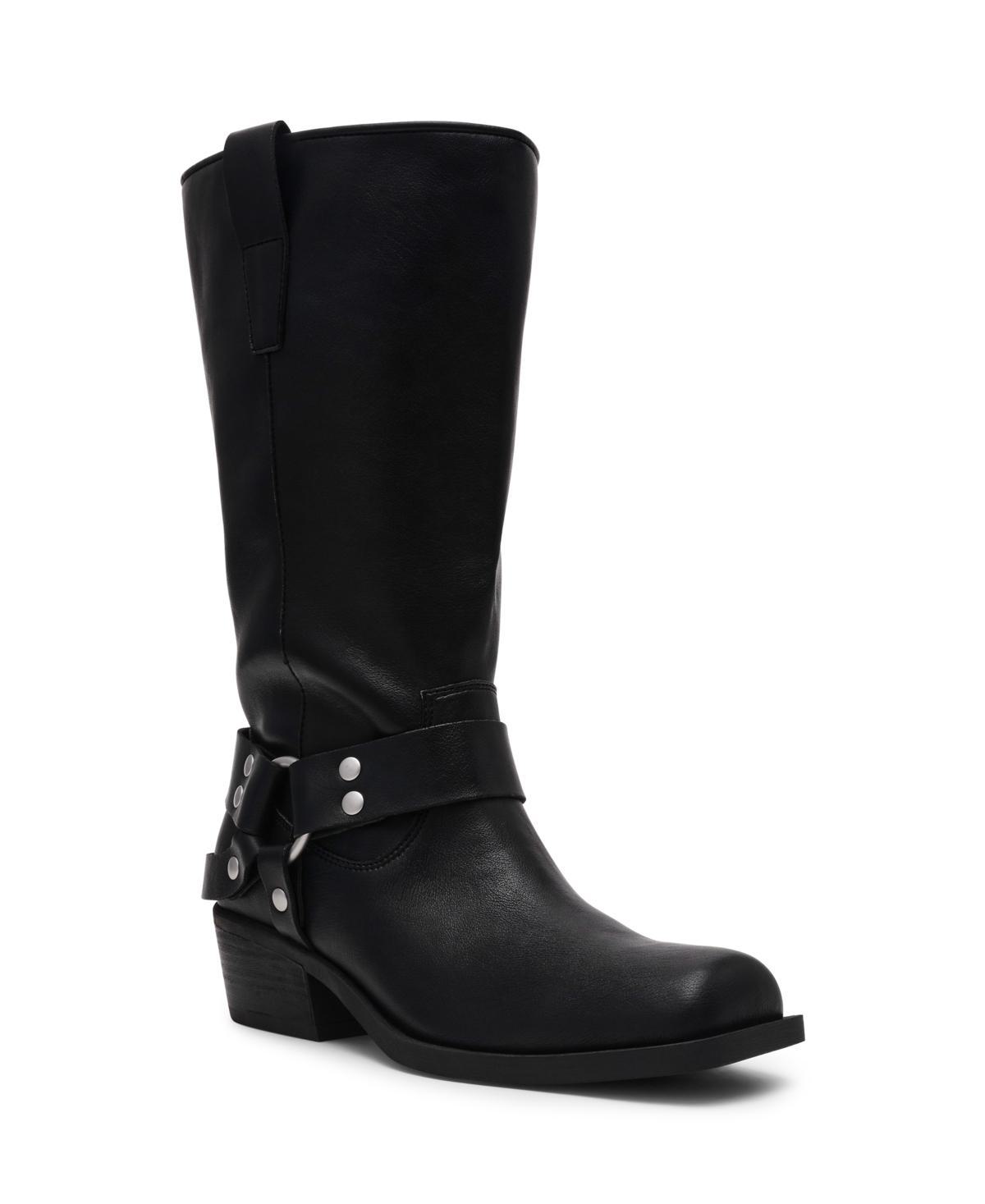 Dolce Vita Tanzy Wide Calf Tall Harness Moto Engineer Boots