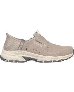 Skechers (Wmns) Slip-Ins Hillcrest 'Taupe' - White